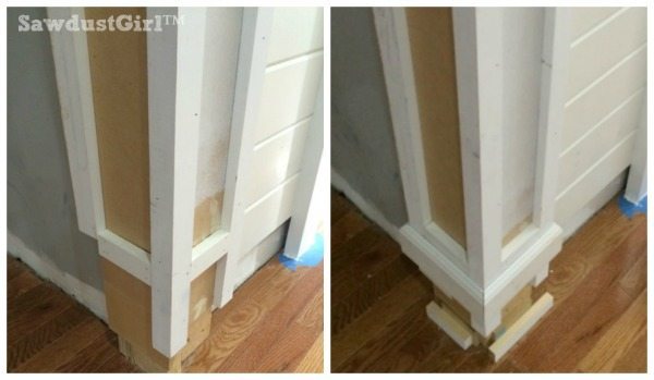How to build decorative columns in a doorway