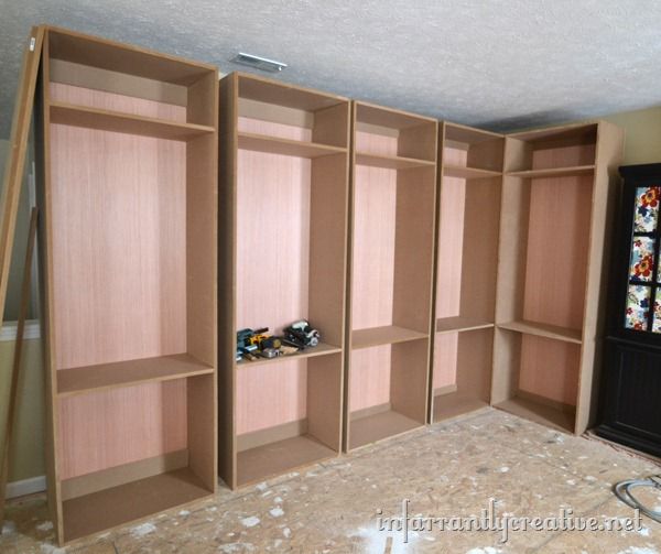 Building studio cabinets