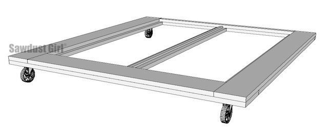 How to Make an Industrial Platform Bed - Woodworking Plans - DIY platform bed frame