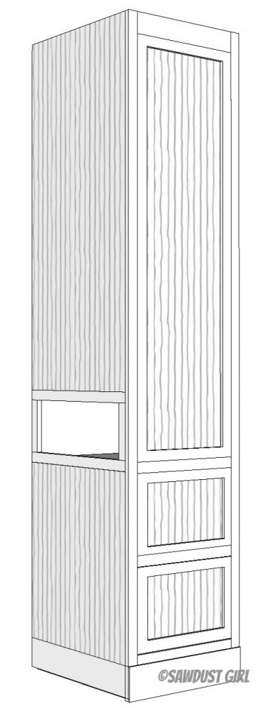 Bedroom Tower Cabinet