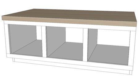Entryway bench plans