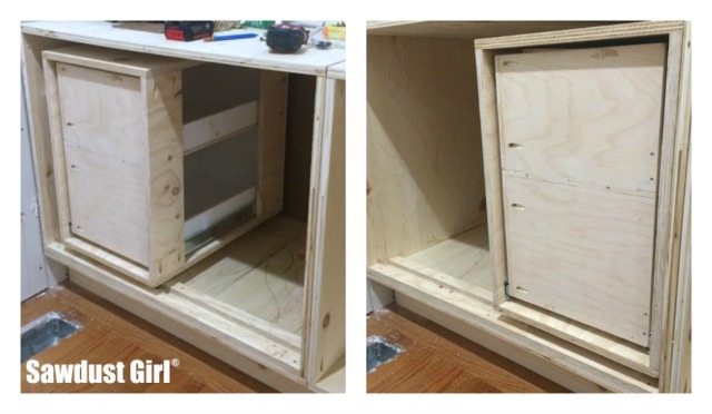 How to build a diy corner cabinet 