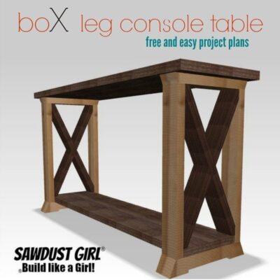 BoX Leg Console Table