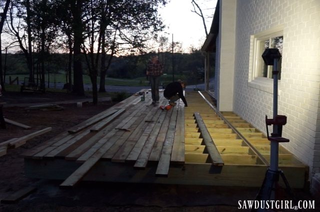 Building a large deck