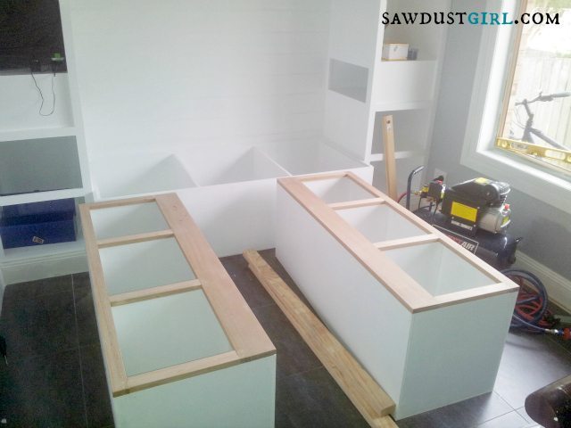 building built-in bedroom storage - SawdustGirl.com