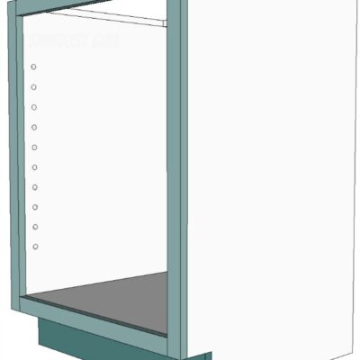 How to build and attach a cabinet faceframe