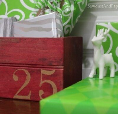 Wooden Crate Christmas Advent Calendar