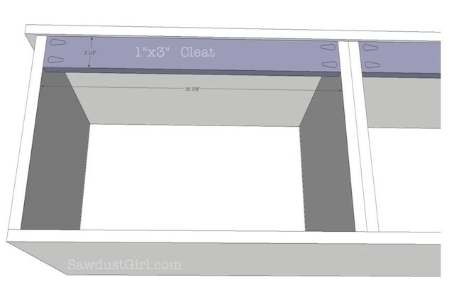 Built-in Window Seat Bench -- free plans from Sawdust Girl.