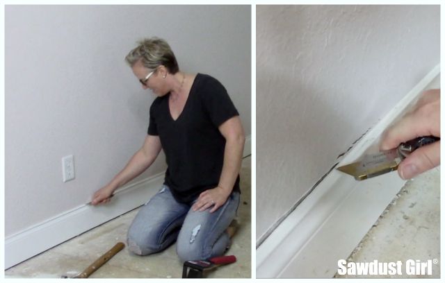 Easily remove baseboards without damaging your walls