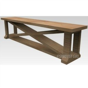 Dining Room Bench – free plans