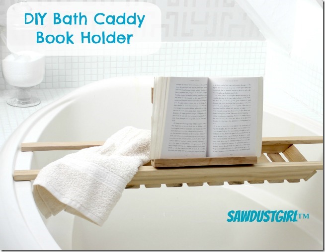 How to Make a DIY Book Holder - Book Holder for Bath Caddies