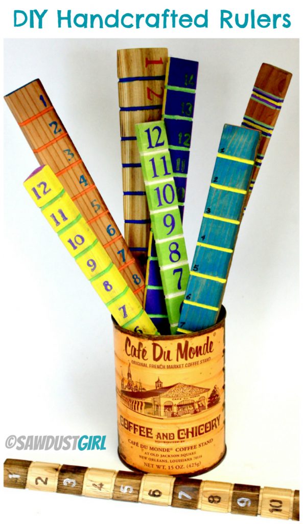 Handmade wooden rulers make a unique gift and are super fun and easy to make!