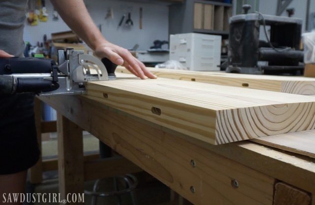 Using Festool Domino to cut mortises for diy tables