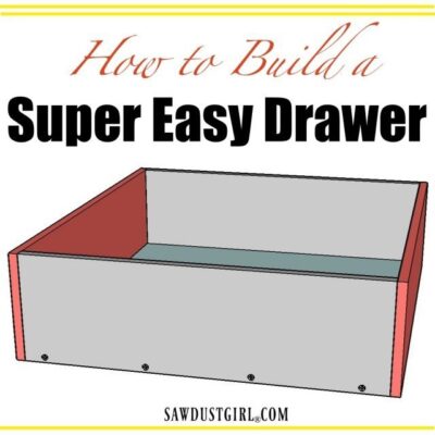 How to Build a Cabinet Drawer the Easiest Way Possible