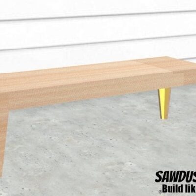 Tapered Leg Bench – Easy DIY Project Build