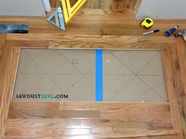 Installing patterened wood floors - SawdustGirl.com