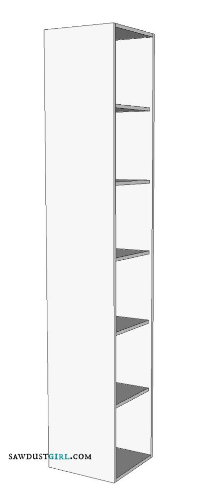 Free woodworking plans for storage shelf or lockers