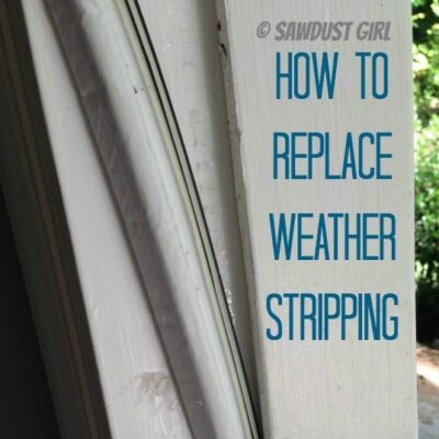 How to replace weather stripping