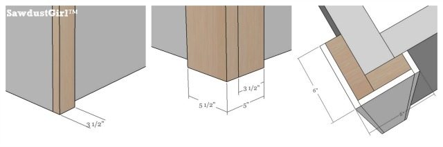 How to build decorative columns dimensions