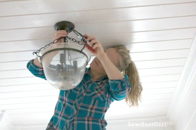 How to change a ceiling light fixture