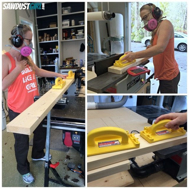 Using a jointer to prepare wood