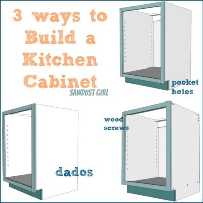 Three ways to build DIY Kitchen Cabinets