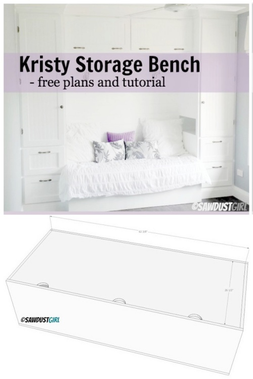 How to Build a Storage Bench - Queen Platform Bed Extension