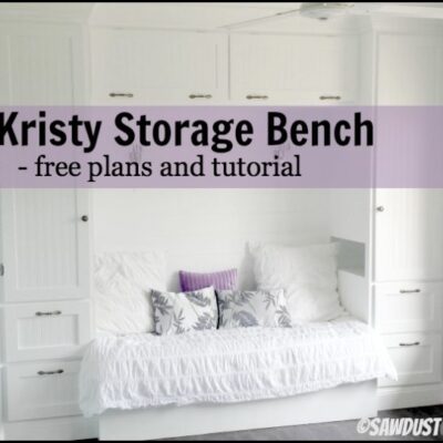 How to Build a Storage Bench – Kristy’s Queen Platform Bed Extension