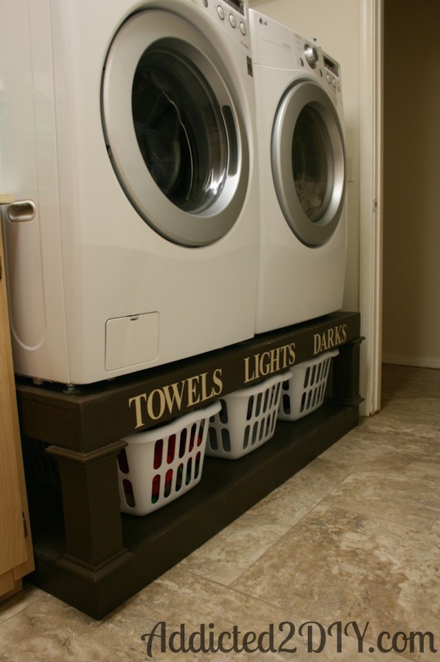 Washer-Dryer Pedestal Laundry Organizer