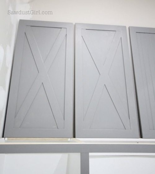 Laundry room cabinet doors