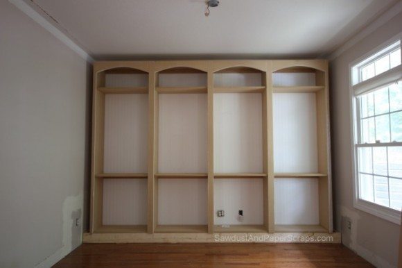 built-in bookcases