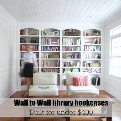 Library wall to wall bookcases – Bookcase Plans