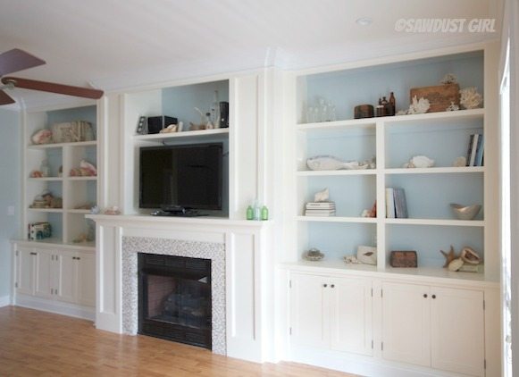 Built-in Entertainment Center and Fireplace 