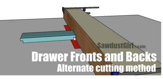 methods for cutting joints for cabinet drawers