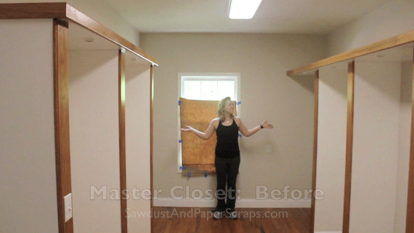 master closet remodel - before and after photos