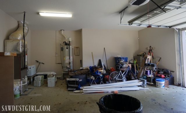 Building Garage Shelves to utilize storage space