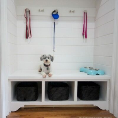 How to Make a Storage Bench and Cabinets for Your Side Entry