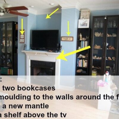 Fireplace Wall Built-ins-Courtney 1