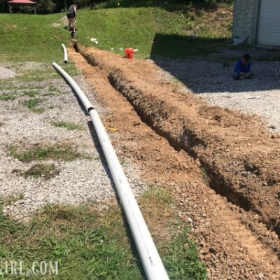 Outdoor Cleanup and a French Drain