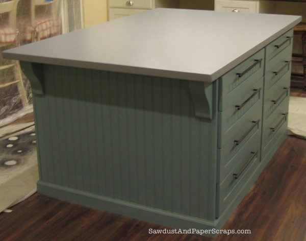 Painted MDF countertop