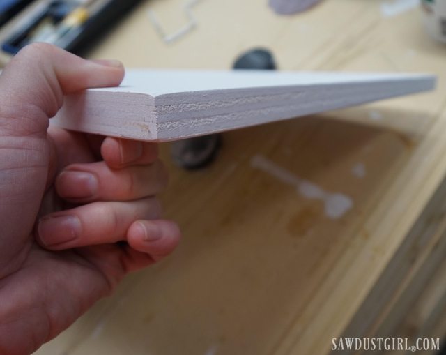 How to get smooth edges with painted plywood