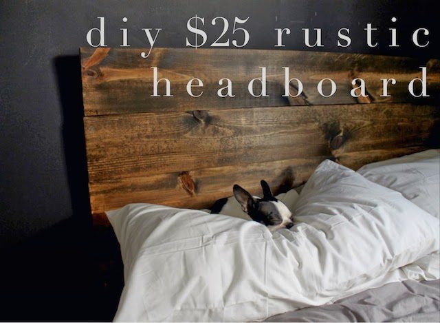 Rustic headboard idea