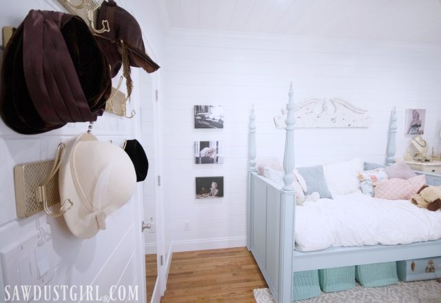 Bedroom Makeover Reveal & Ideas for Small Bedrooms - Madison's pretty bedroom re-do is complete!  Decorating this small bedroom was a challenge so we made the most of every inch of space by using beautiful and functional decor.