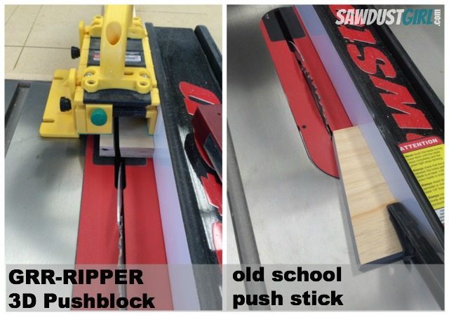 push stick- block comparison