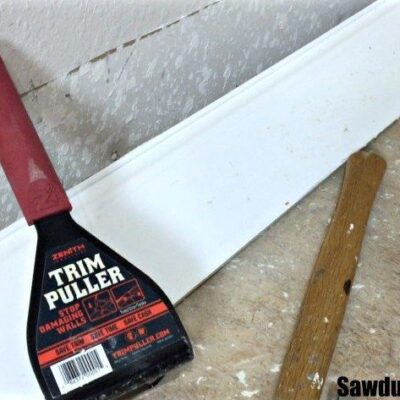 Remove Baseboard with the Trim Puller