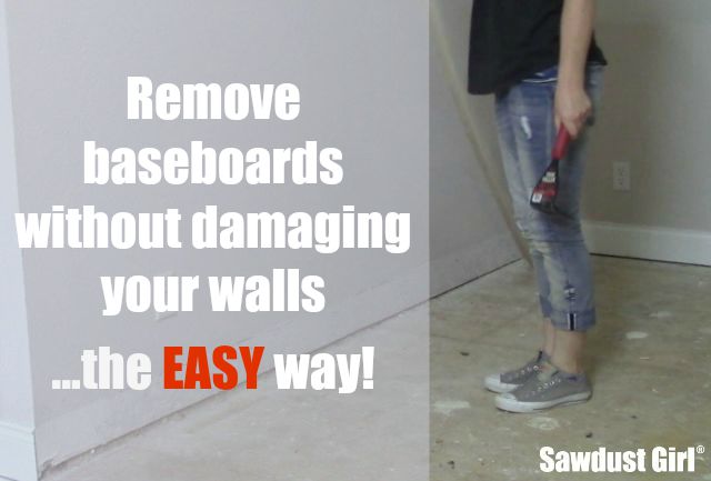 Easily remove baseboards without damaging your walls!