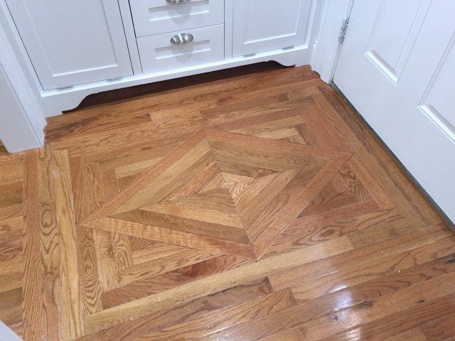 Replacing Wood Floor Decorative Insert 