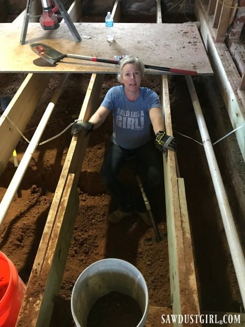 The horror of digging out crawl space