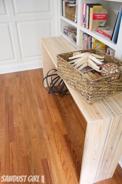 Rustic Contemporary Entry Table 