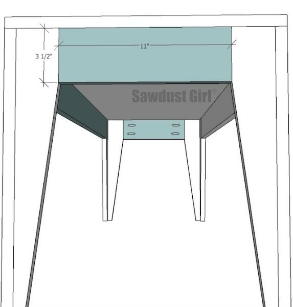Free project plans to build an easy DIY wood bench from https://sawdustgirl.com.